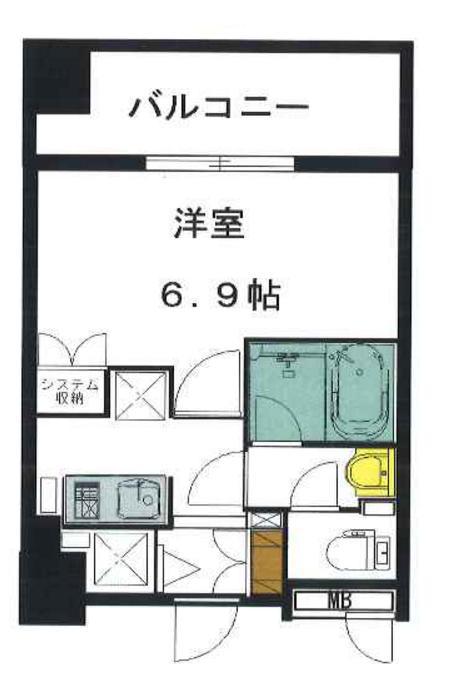 アルグラッド鷺洲(1K/5階)の間取り写真