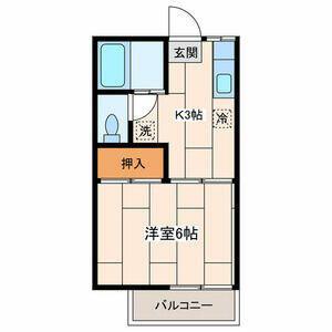 第一・第二吉田ハイツ(1K/2階)の間取り写真