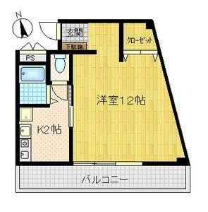 KSプラザ(1K/7階)の間取り写真