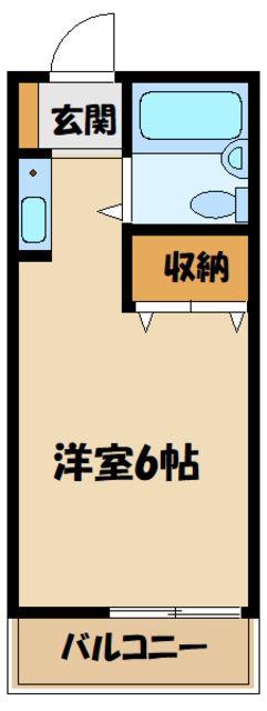 エクセルハイツコジマ(ワンルーム/1階)の間取り写真