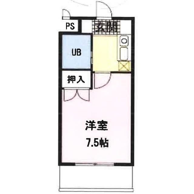 AXIS BLD 6(1K/3階)の間取り写真