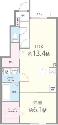 サンシャイン(1LDK/1階)の間取り写真