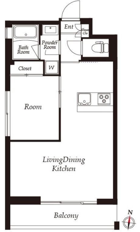 THE CLASS EXCLUSIVE RESIDENCE(1LDK/1階)の間取り写真