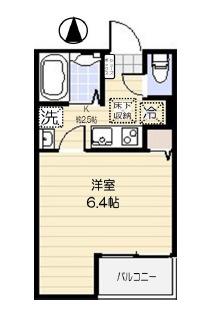 GRACE FLORA 21(1K/1階)の間取り写真