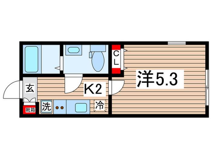 NOAH`S HIYOSHI CREST(1K/1階)の間取り写真