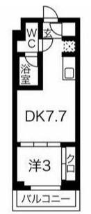 スパシエベルタ板橋本町(1DK/4階)の間取り写真