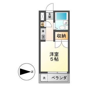 コーポラス・マキ(ワンルーム/2階)の間取り写真