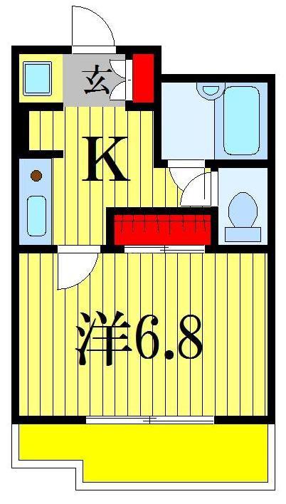 ノブレス幕張本郷(1K/3階)の間取り写真