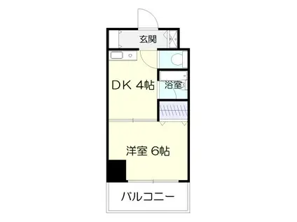 ダイアパレスステーションプラザ前橋(1DK/3階)の間取り写真