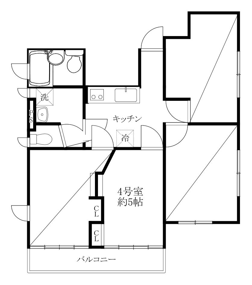 アカデミアアート東京上野台学院(ワンルーム/2階)の間取り写真