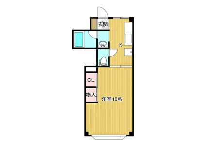 サンコーポラス(1K/1階)の間取り写真