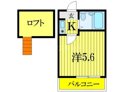 ノーリーズン八千代台北(1K/1階)の間取り写真