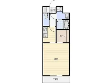 アルトモンターニュ(1K/1階)の間取り写真