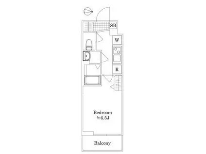 AZEST立石I 307(1K/3階)の間取り写真