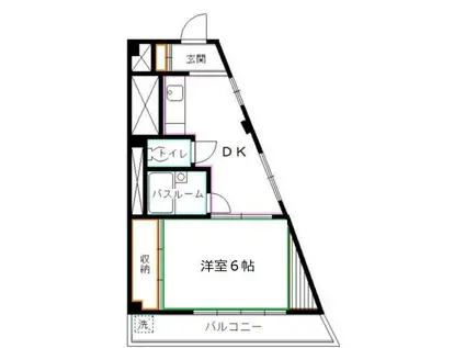 シャトル吉祥寺(1DK/3階)の間取り写真