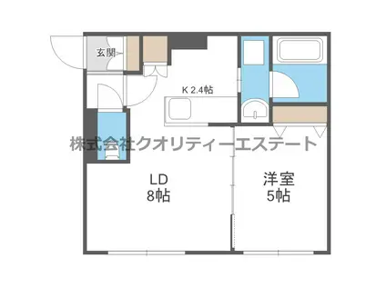 ガレット(1LDK/2階)の間取り写真