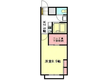 レオパレス殿山 28594(1K/1階)の間取り写真