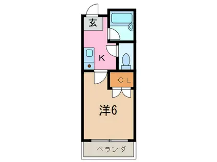 ロイヤルコート神戸岡本(1K/4階)の間取り写真