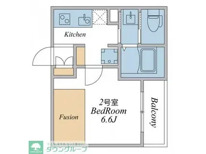 ウィンドテラス八千代台西(1K/3階)の間取り写真