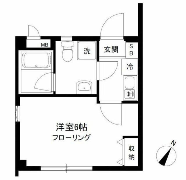 タウンコート(1K/3階)の間取り写真