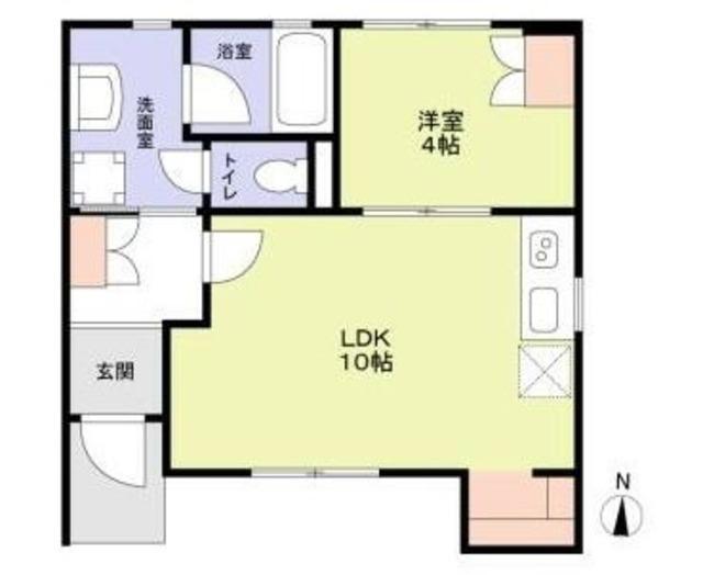 杉並区永福3丁目計画(1LDK/1階)の間取り写真