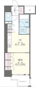 セイワパレス大手通(1DK/11階)の間取り写真