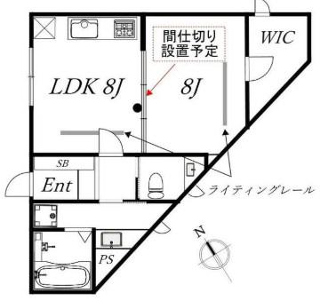 APPARTEMENT 3(1LDK/1階)の間取り写真