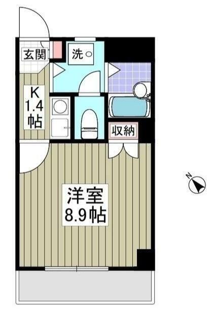 リブレス春日部(1K/3階)の間取り写真