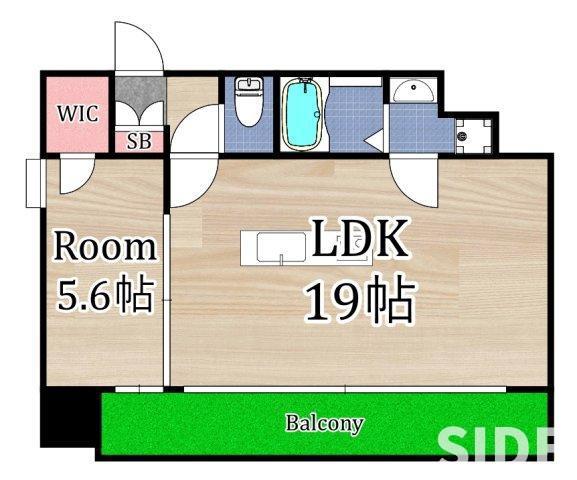 WOB京橋(1LDK/11階)の間取り写真