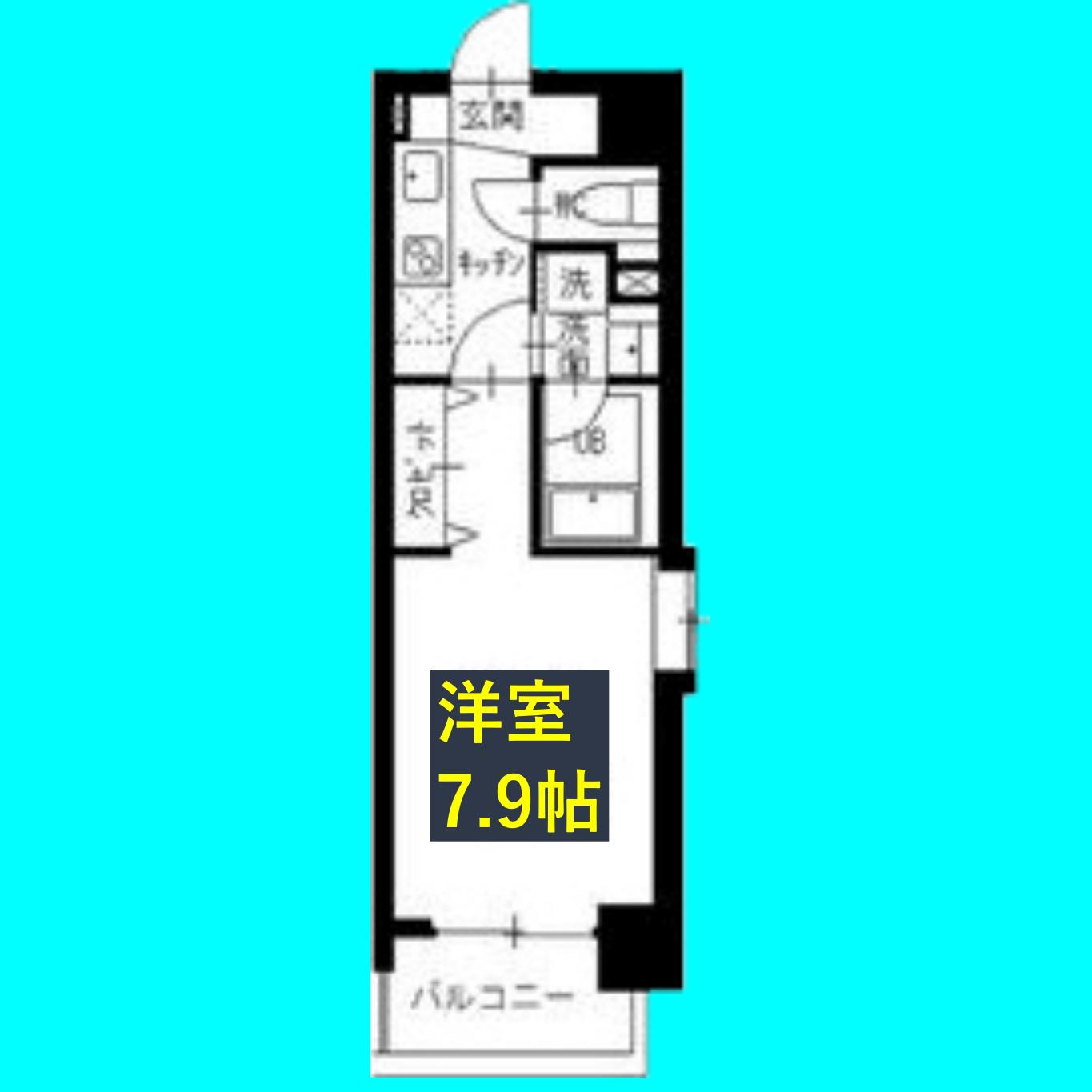 メイプルコート東山公園(1K/2階)の間取り写真