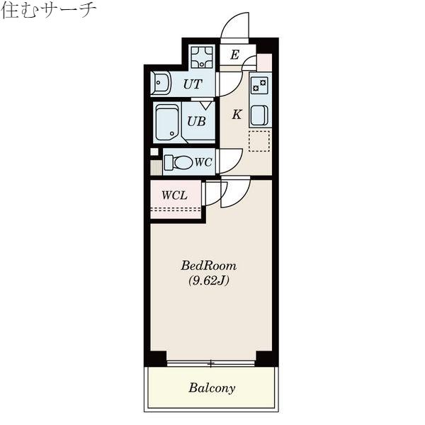 S-FORT四日市西新地(1K/7階)の間取り写真