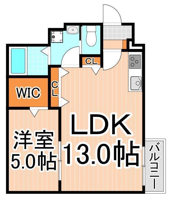 リージェント東和(1LDK/3階)の間取り写真