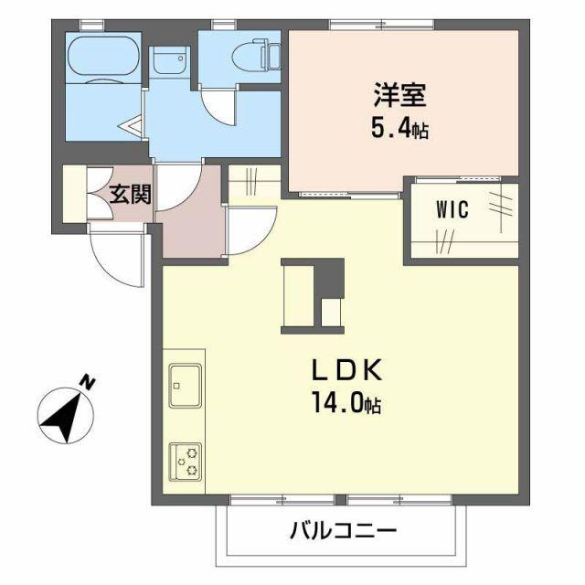 クゥエーレ(1LDK/2階)の間取り写真