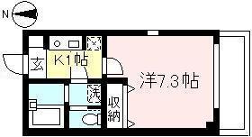 BLANCDOUR(1K/2階)の間取り写真