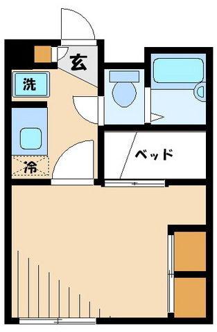 レオパレスROKA(1K/2階)の間取り写真
