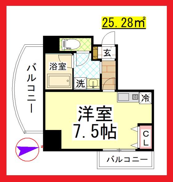 TD 宮下ビル(1K/5階)の間取り写真