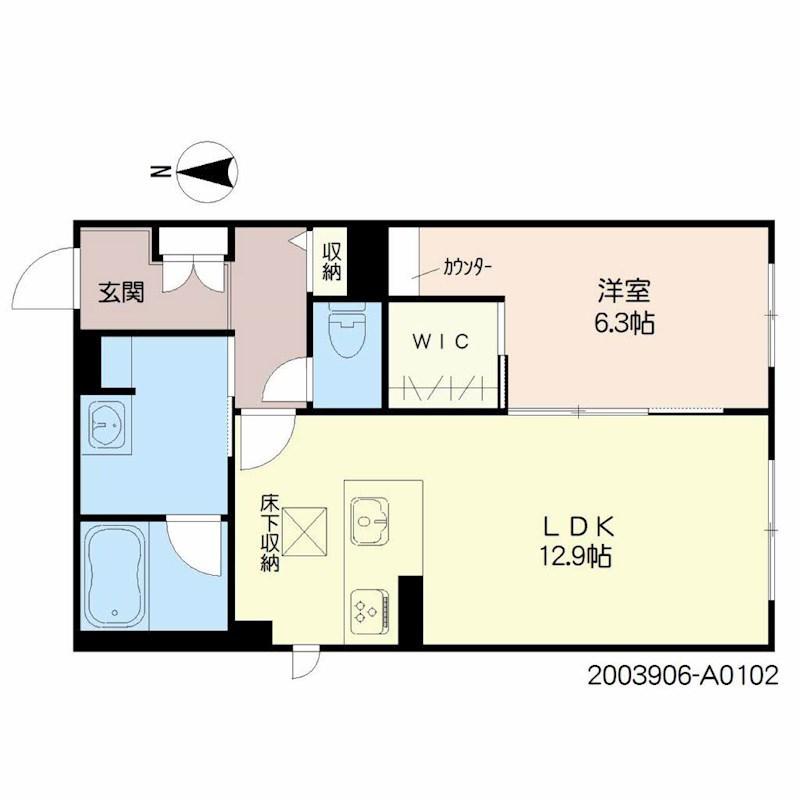 CENT―LIVIE(1LDK/1階)の間取り写真