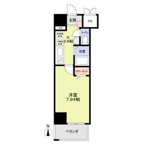 クレストタワー栄(1K/3階)の間取り写真