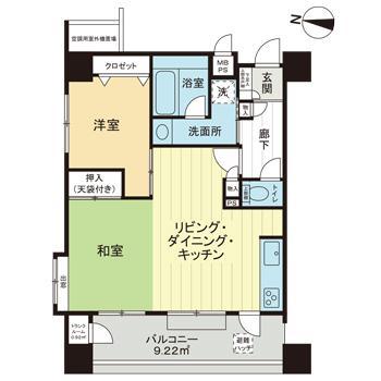 ライオンズステーションプラザ立石(1LDK/9階)の間取り写真