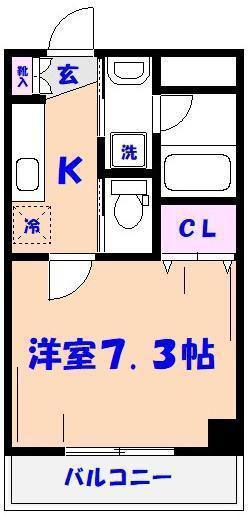 PALAZZO VIVACE(1K/1階)の間取り写真