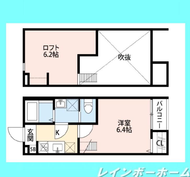 CASA MIYASHITA(1K/1階)の間取り写真