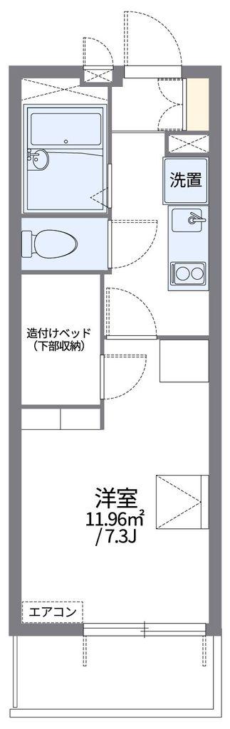 レオパレスロワイヤルステージ(1K/3階)の間取り写真