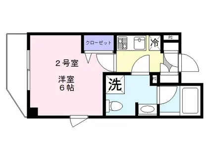 LIKES.梅屋敷(1K/1階)の間取り写真