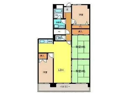 ベルトピア(4LDK/9階)の間取り写真