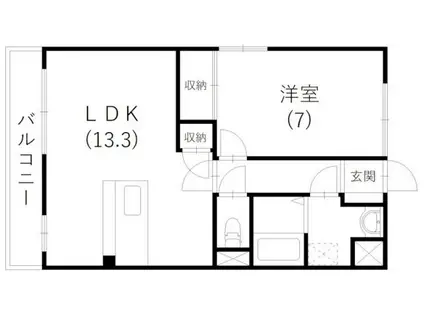 SJT HAMANAKO(1LDK/1階)の間取り写真