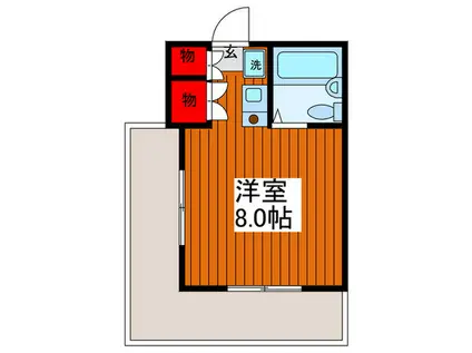 川口斉藤マンション(ワンルーム/2階)の間取り写真