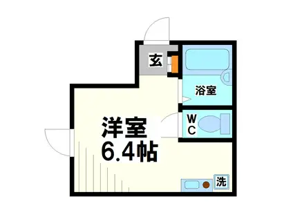 LUCE(ワンルーム/1階)の間取り写真