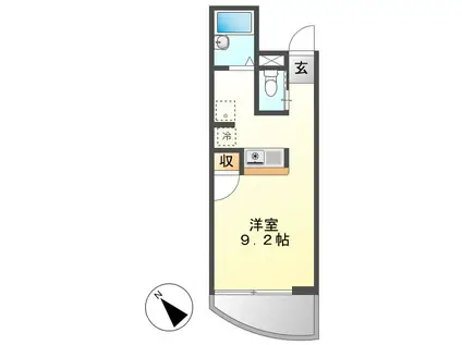 グランステージ千種(ワンルーム/3階)の間取り写真