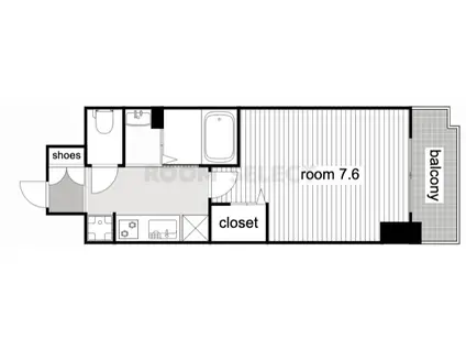 リバーコート砂田橋 II(1K/10階)の間取り写真