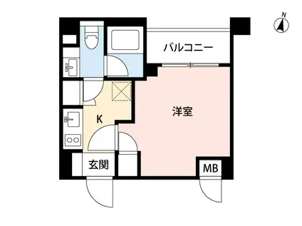 スクエア シティ ヨコハマ ネギシ(1K/4階)の間取り写真